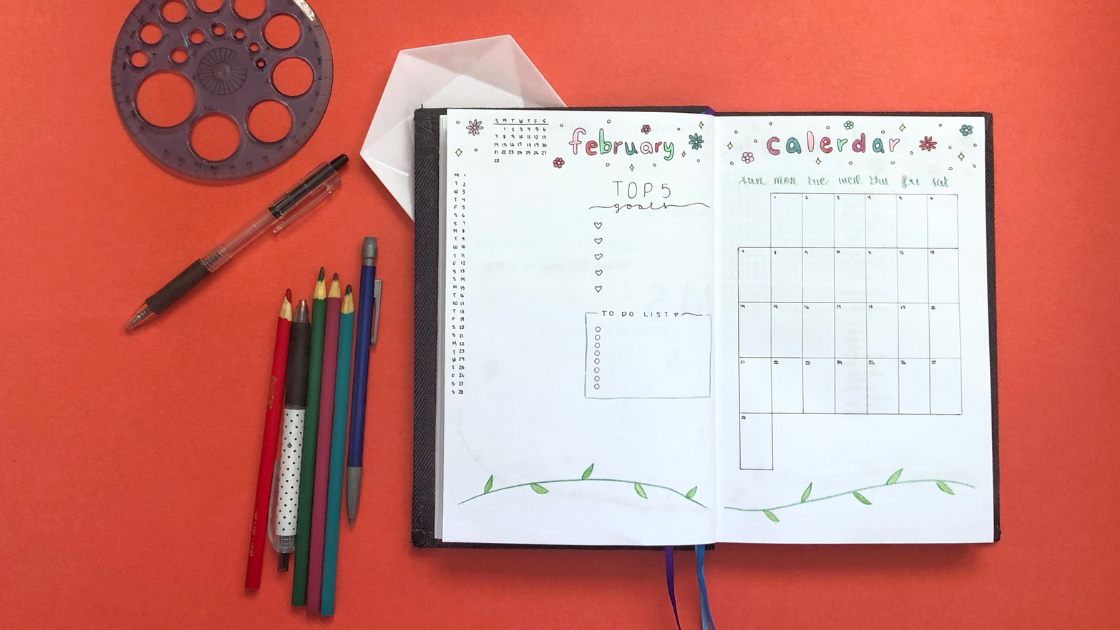 Blog Post 3 February 2021 Bullet Journal Setup