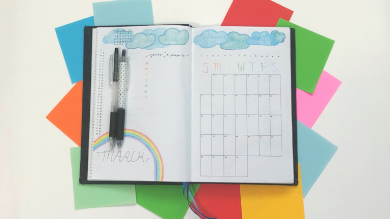 March 2021 Bullet Journal Setup