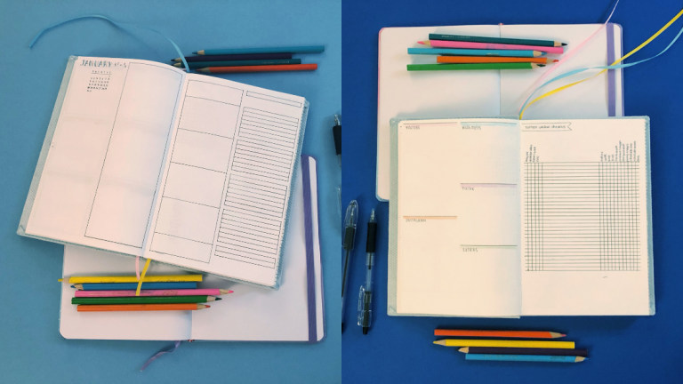 January 2022 Bullet Journal Setup