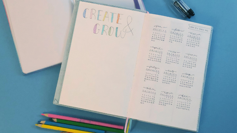 2022 Bullet Journal Setup